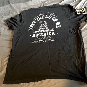 Nine Line Don’t Tread on Me Black short sleeve T-shirt, XXL